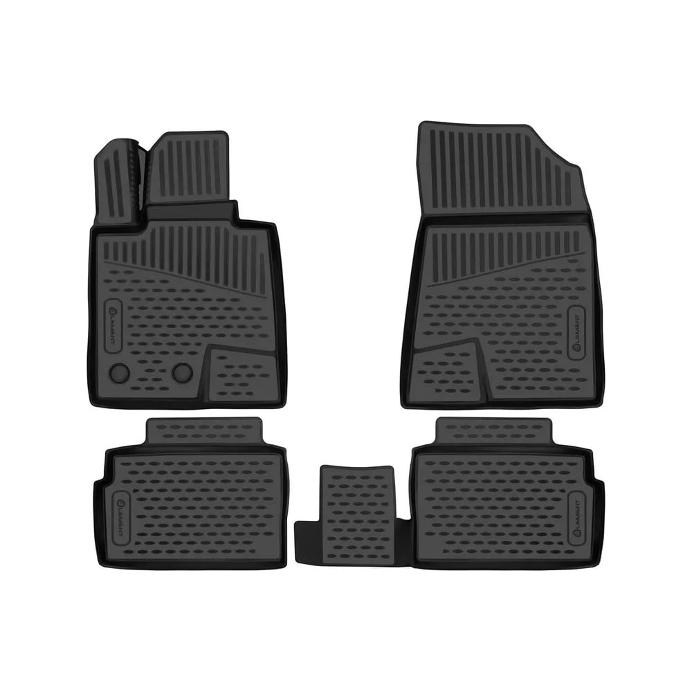 Изображение товара Коврики 3D в салон FORMAT для CHANGAN UNI-V 2022, 4 шт. полиуретановые с бортиками