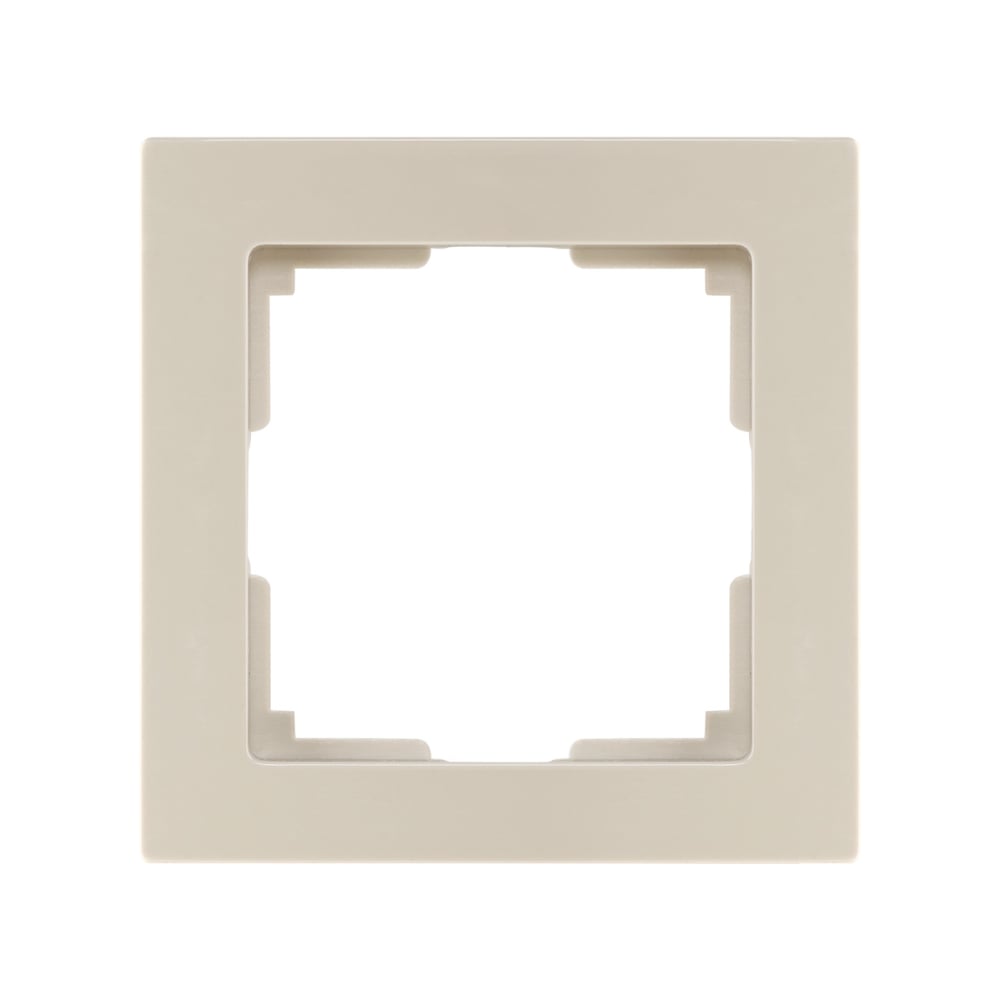 Изображение товара Рамка 1-местная Smartbuy пластик, бежевая, "Нептун" SBE-06i-Plastic-FR-1