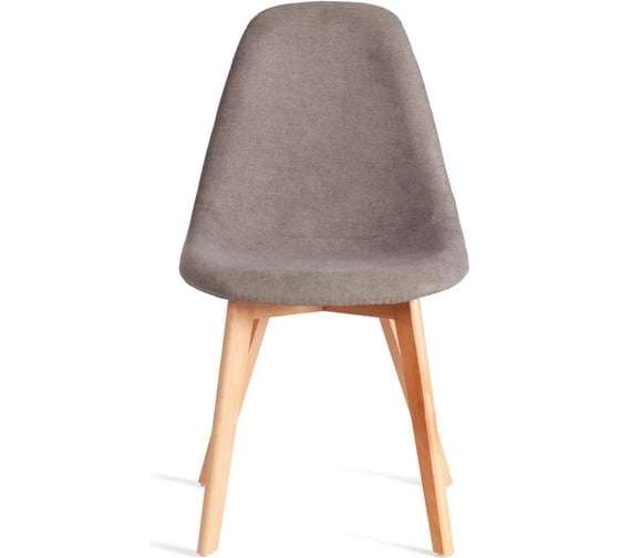 Изображение товара Стул Tetchair 4 шт CINDY SOFT mod. C1021F1-1 фактурный велюр/дерево бук, 55x48x83 см, Серый LY1701-26, натуральный 21238