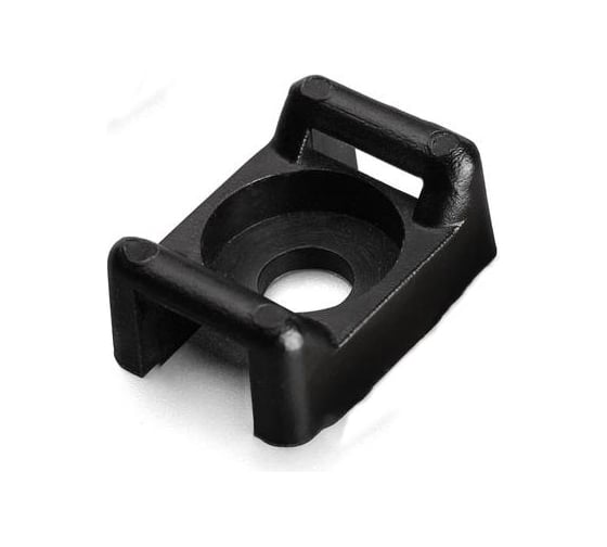 Изображение товара Монтажная площадка под винт Экопласт ПМО 15х10 мм, черная 47226BL