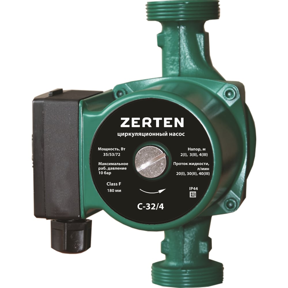 Изображение товара Циркуляционный насос Zerten C-32/4 для отопления и ГВС 72 Вт
