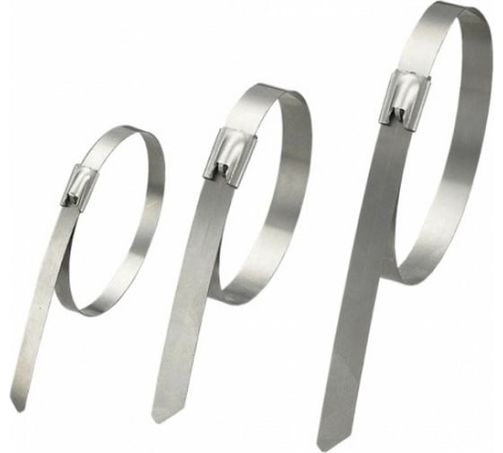 Изображение товара Стальной кабельный хомут Экопласт 4.6х300 мм 45330