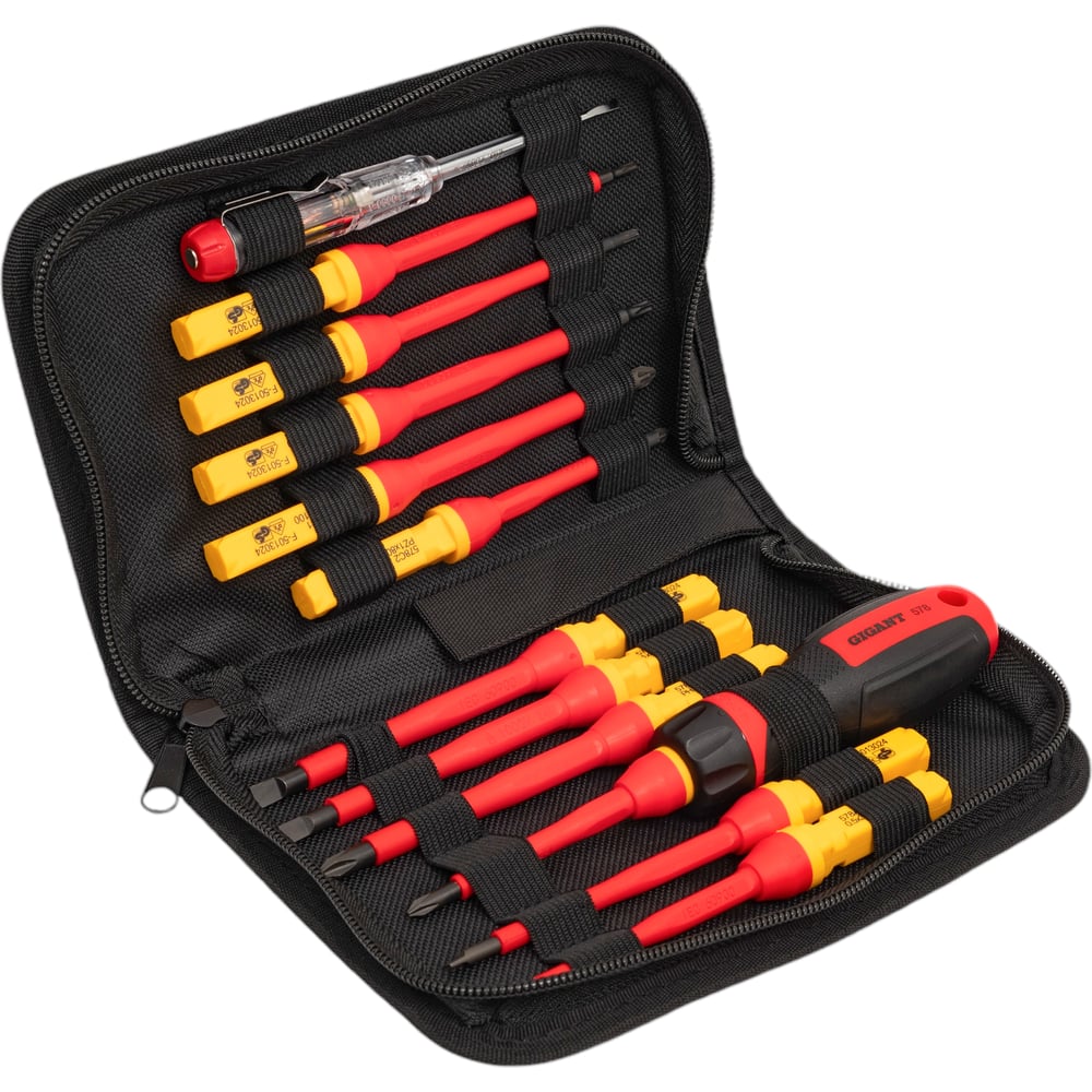 Изображение товара Набор диэлектрических отверток Gigant GBSD-13 для электромонтажа