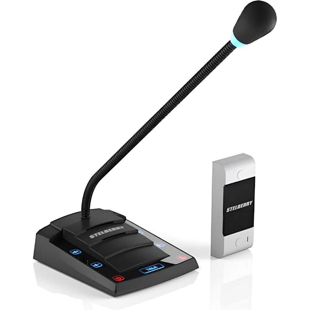 Дуплексное переговорное устройство Stelberry активный микрофон для систем видеонаблюдения stelberry