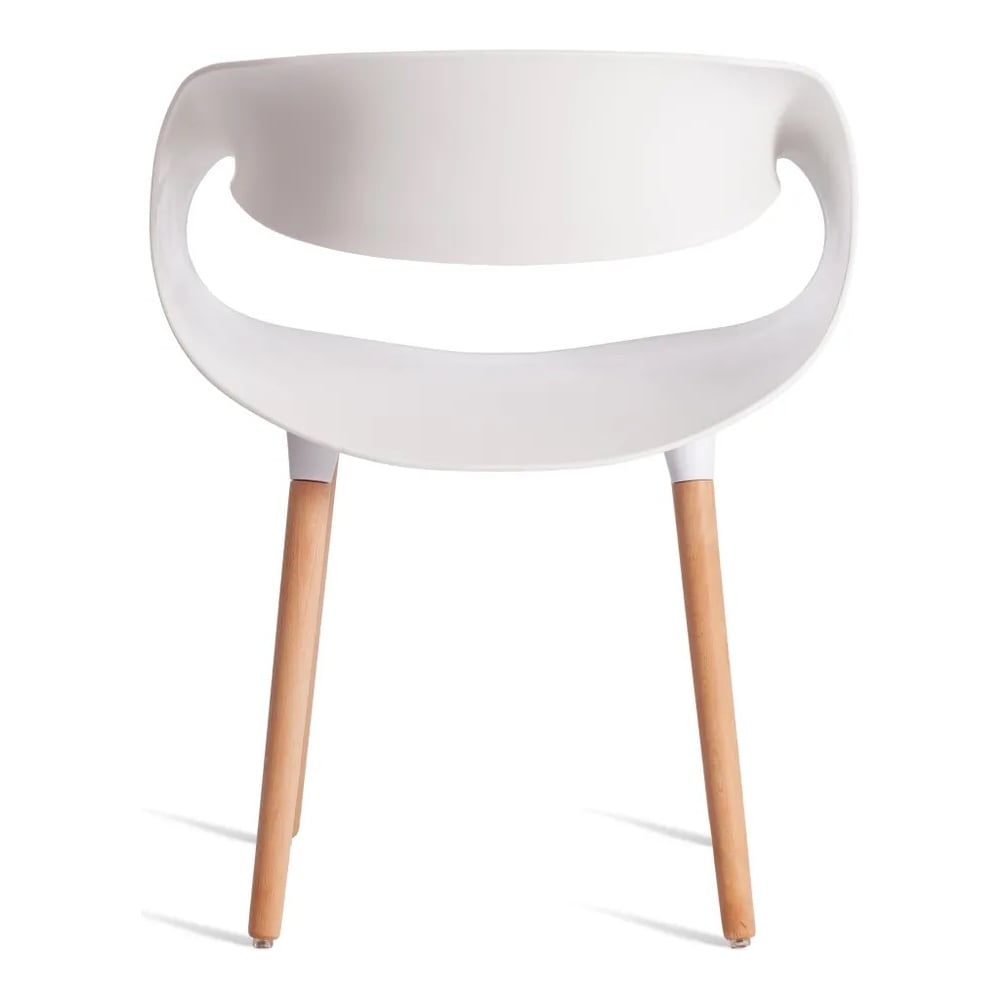 Изображение товара Стул Tetchair 4 шт C1058-1 пластик дерево белый натуральное дерево модерн