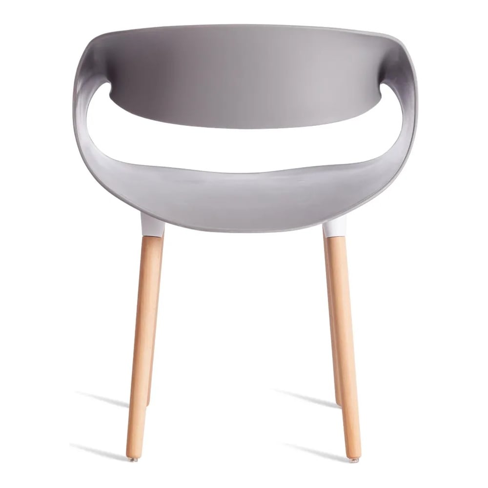 Изображение товара Стул Tetchair QXX модель C1058-1 из дерева и пластика серый кресло современный дизайн