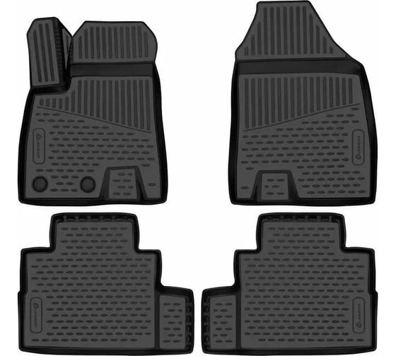 Изображение товара Коврики 3D в салон FORMAT подходят для JETOUR T2 2023, 4 шт. ПУ, повышенная износостойкость/Джитур FORMAT.3DAN0668210k