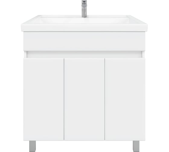 Изображение товара Комплект: Напольная тумба Sanstar Квадро 80, мебельный умывальник Фостер 800 126.1-1.4.1.КФОС