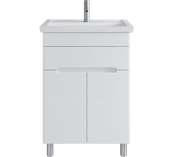 Изображение товара Комплект: Напольная тумба Sanstar Модена 60, мебельный умывальник Фостер 600 223.1-1.4.1.К