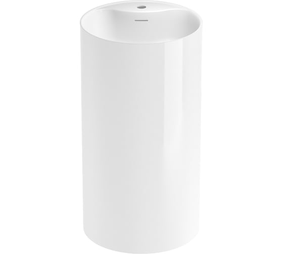 Изображение товара Напольная раковина отдельностоящая Wellsee Chalice Perfection, раковина-моноблок из акрила, цвет белый глянец 230614000