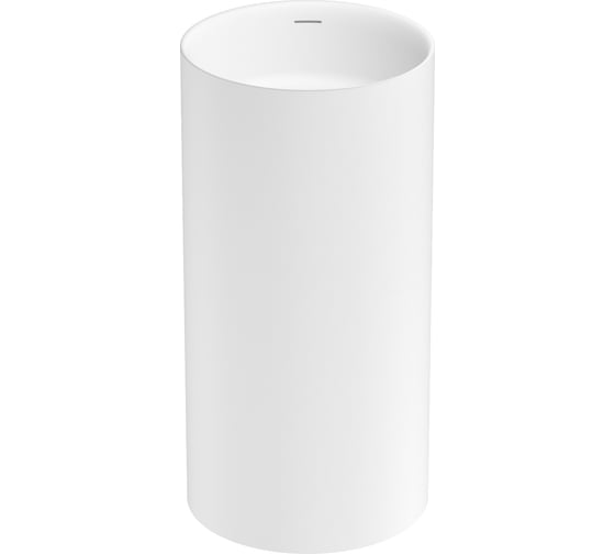 Изображение товара Напольная раковина отдельностоящая Wellsee Chalice Perfection, раковина-моноблок из акрила, цвет матовый белый 230612000