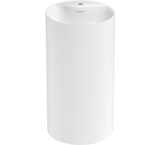 Изображение товара Напольная раковина отдельностоящая Wellsee Chalice Perfection, раковина-моноблок из акрила, цвет матовый белый 230615000