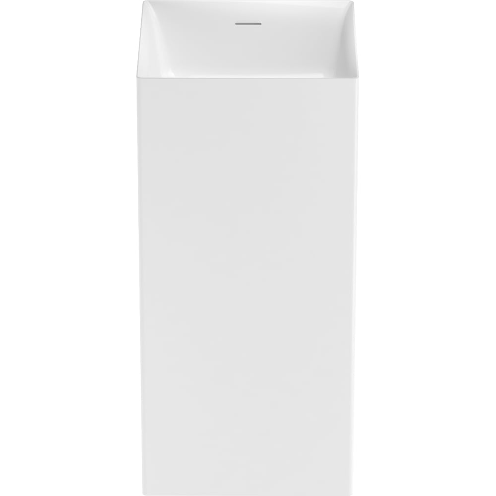 Изображение товара Напольная раковина из акрила Wellsee Pure BY квадратная белая