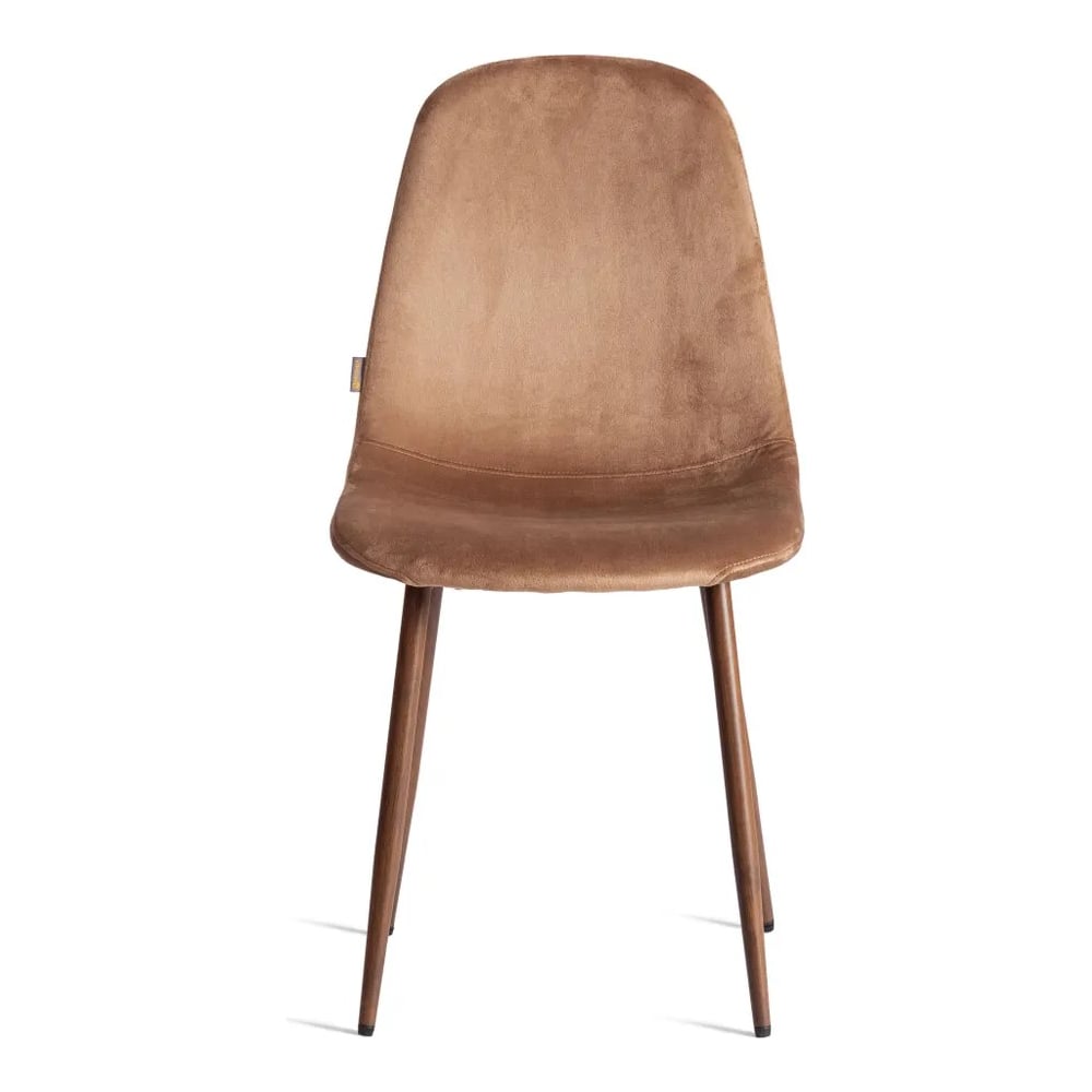 Изображение товара Комплект из 4 современных стульев BREEZE JSC-58 из велюра и дерева с ореховым каркасом