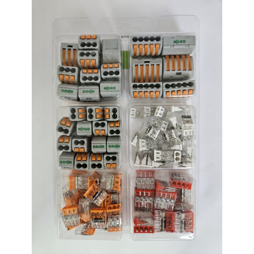 Изображение товара Клемма Набор №3 WAGO - 106 шт. для надежного соединения проводников
