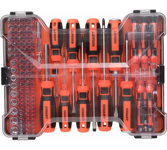 Изображение товара Набор отверток и бит Gigant 112 предметов GBSS-112