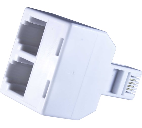 Изображение товара Телефонный переходник OXION 1 штекер - 2 гнезда RJ-11, 1 шт., блистер, арт. OX-PHSPLTR