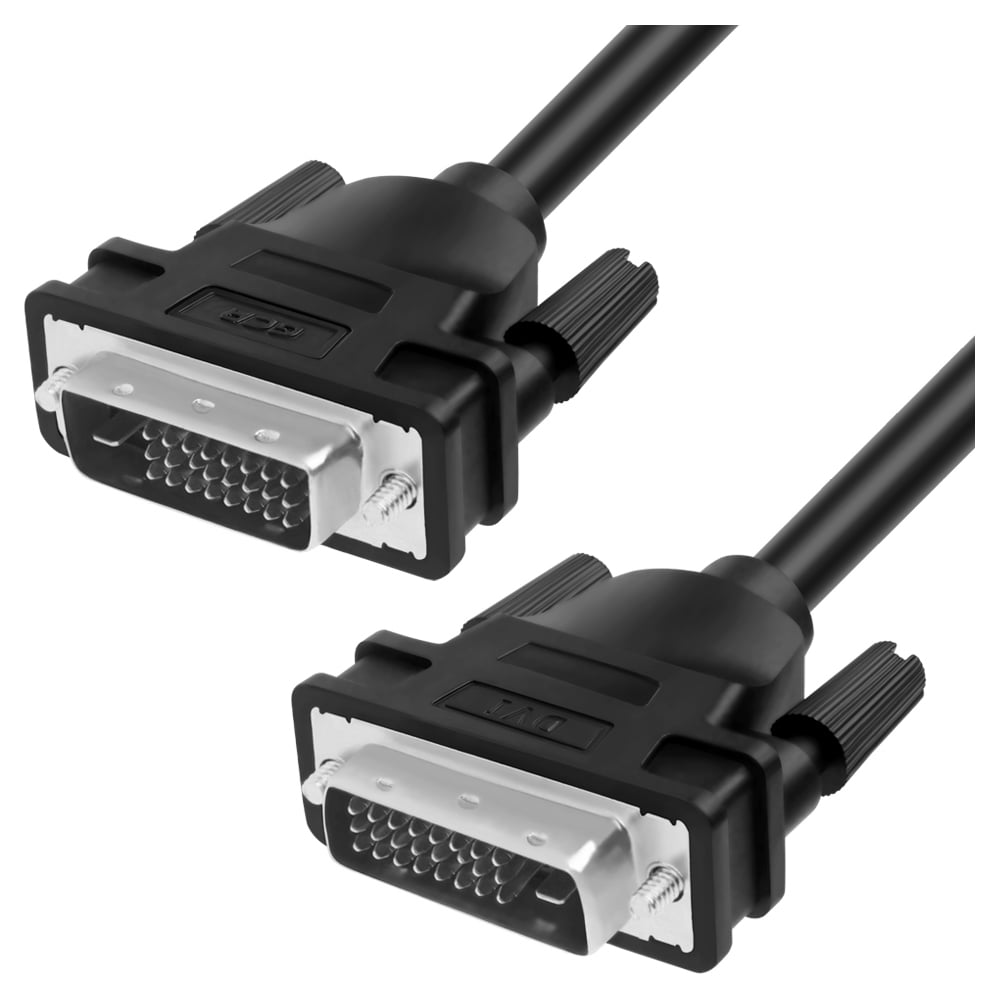 фото Dvi-d кабель gcr для мониторов, проекторов 25m/25m, 1.8м, черный vivdmi2dmc-1.8m