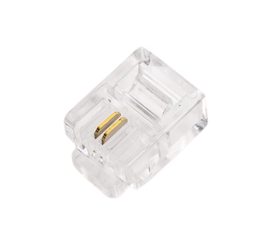 Изображение товара Коннектор OXION RJ-11 (6P2C), пакет 100 шт., арт. OX-RJ-116P2C100PCS