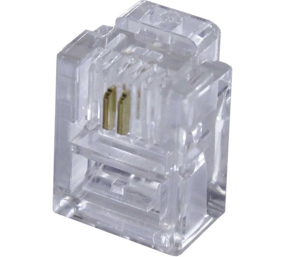 Изображение товара Коннектор OXION RJ-11 (6P2C), 5 шт., блистер, арт. OX-RJ-116P2Cx5