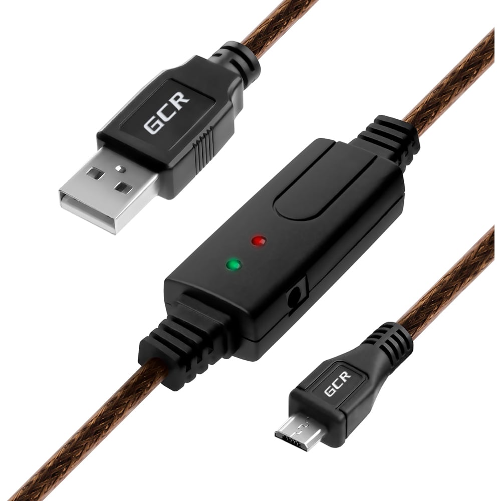 фото Дата кабель usb 2.0 micro b gcr 5 pin 10.0м vivuai2mcb11-bd2s-10.0m