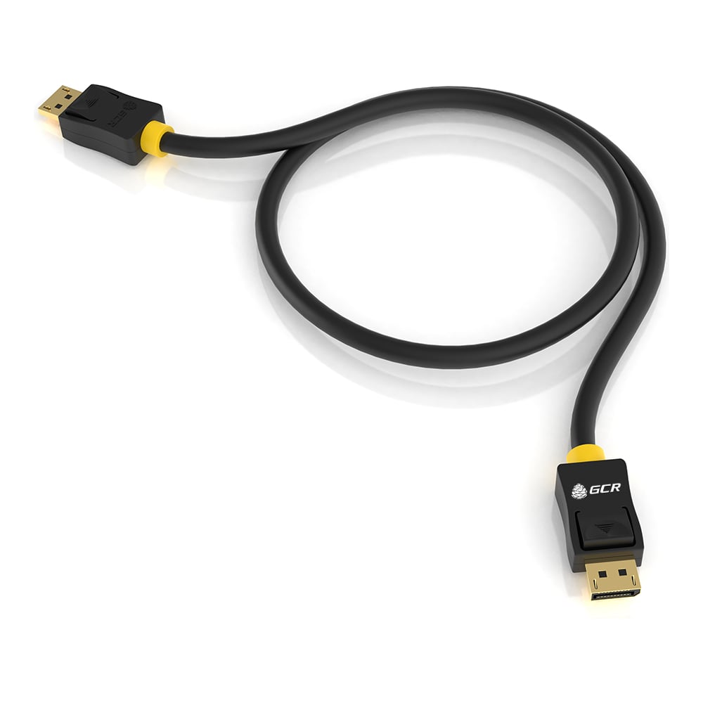 фото Кабель displayport v1.2gcr для монитора, dp-dp, 20m / 20m, 1.0 м, черный vivdpi2dp-1.0m