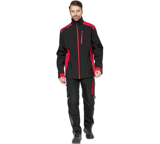 Изображение товара Куртка Эксперт Спецодежда "Студио" софтшелл (унисекс) черный, размер 44-46, рост 158-164 6446000077026