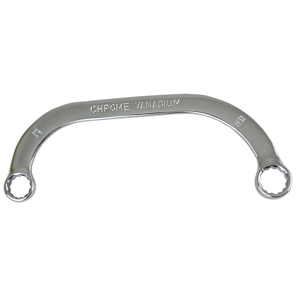 Изображение товара Накидной ключ CUSTOR изогнутый 12/14 мм двусторонний профессиональный инструмент