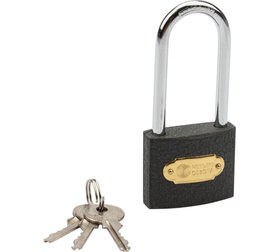 Изображение товара Навесной замок ЧЕТЫРЕ СЕЗОНА Чугун 50 мм, длинная дужка 79-0025