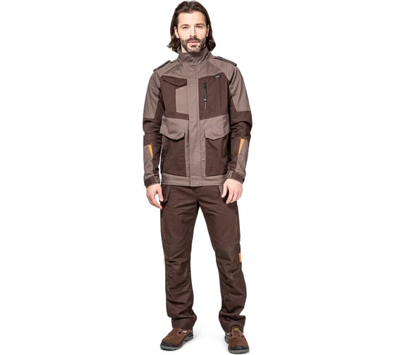 Изображение товара Куртка Эксперт Спецодежда Мист коричневый/бежевый р. 60-62, рост 170-176 6446000077354