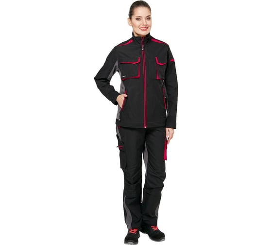 Изображение товара Куртка женская Эксперт Спецодежда Студио, черный р. 56-58, рост 158-164 6446000077231