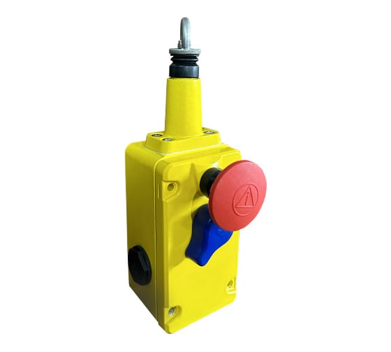 Изображение товара Аварийный тросовый выключатель ТЕКО АТВ-0404, двусторонний, 2NС/1NO, кнопка экстр.остановки, ДРТ -35°C...+65°C,IP64(трос 15,25,35,50м), 07-00000853
