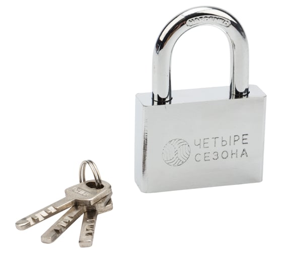 Изображение товара Навесной замок ЧЕТЫРЕ СЕЗОНА Сталь 60 мм 79-0036