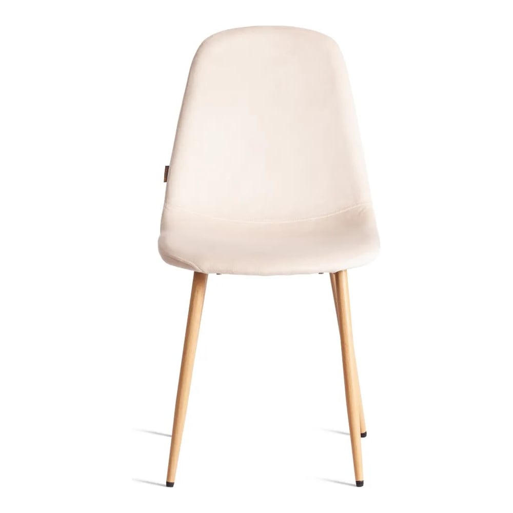 Стул Tetchair BREEZE mod. JSC-58, 1 шт в упаковке Велюр/металл, 44x53x86 см, Creamy кремовый HLR 5, натуральный 21559
