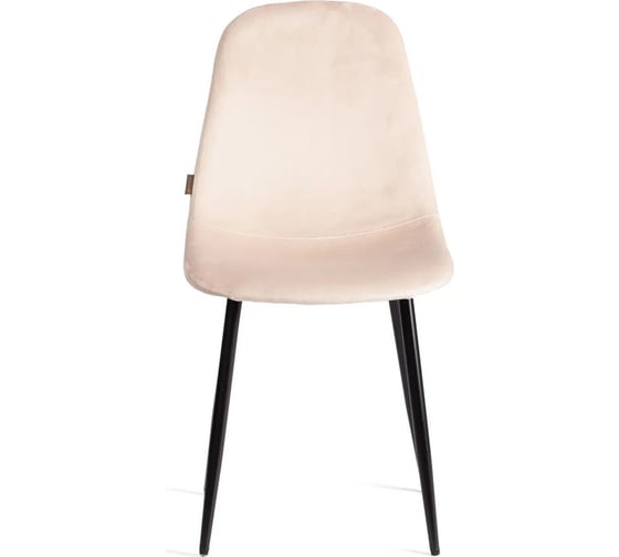 Изображение товара Стул Tetchair 4 шт BREEZE mod. JSC-58 Велюр/металл, 44x53x86 см, creamy кремовый HLR 5, черный 21133