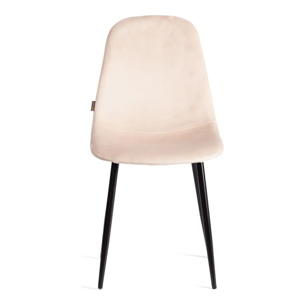 Стул Tetchair BREEZE mod. JSC-58, 1 шт в упаковке Велюр/металл, 44x53x86 см, creamy кремовый HLR 5, черный 21560 предназначен для дома. Эргономичная форма обеспечивает удобное сидение. Прост в уходе, что экономит время и силы. Благодаря высокой прочности прослужит долго.