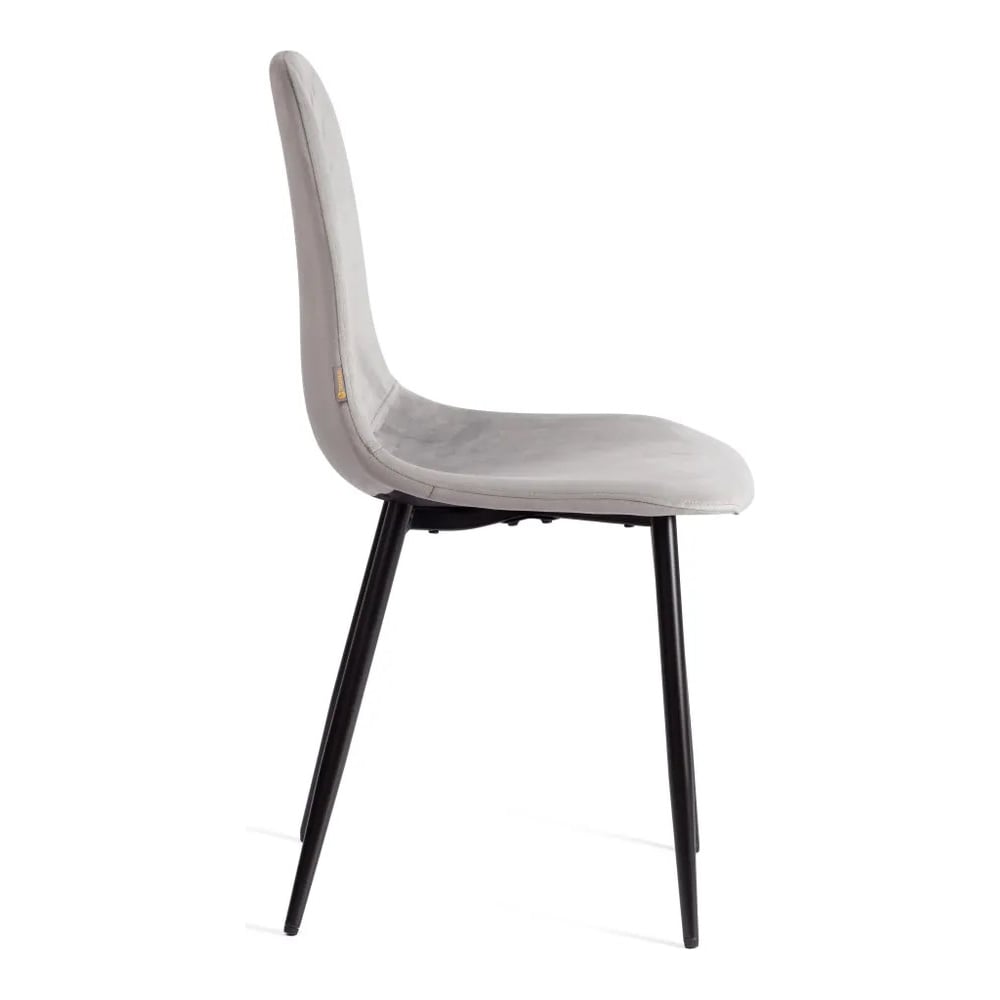 Изображение товара Стул Tetchair BREEZE комплект 4 шт, велюр металл, размер 44x53x86 см, серый