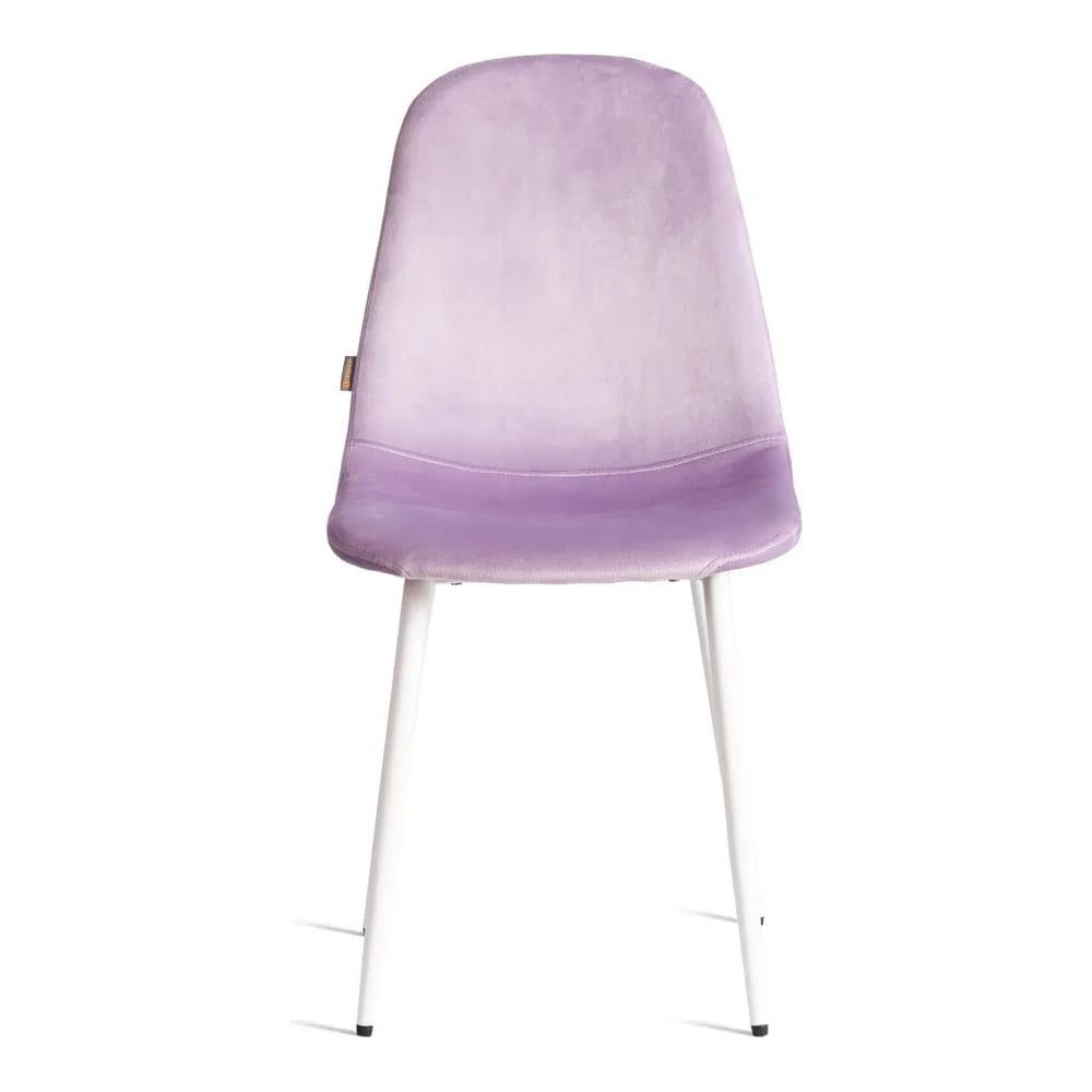 Изображение товара Стул Tetchair BREEZE JSC-58 из велюра белый и лавандовый стиль модерн