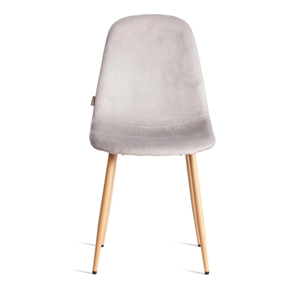 Изображение товара Стул Tetchair BREEZE 4 шт в светло-сером велюре с деревянным каркасом