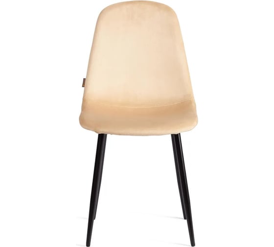 Изображение товара Стул Tetchair 4 шт BREEZE mod. JSC-58 Велюр/металл, 44x53x86 см, sandy песочный HLR6, черный 21131
