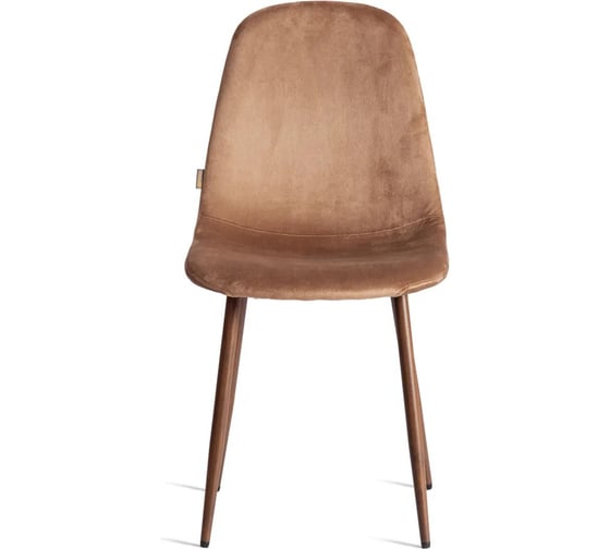 Изображение товара Стул Tetchair BREEZE mod. JSC-58, 1 шт в упаковке Велюр/металл, 44x53x86 см, Dark brown темно-коричневый HLR11, орех 21561