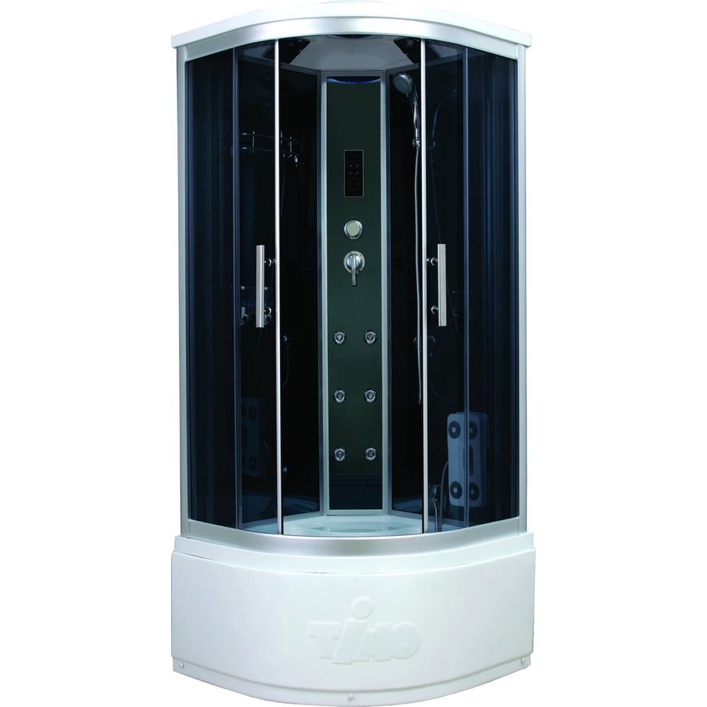 Изображение товара Душевая кабина TIMO Standart 100х100х220 T-1100 с гидромассажем и стеклянными дверями