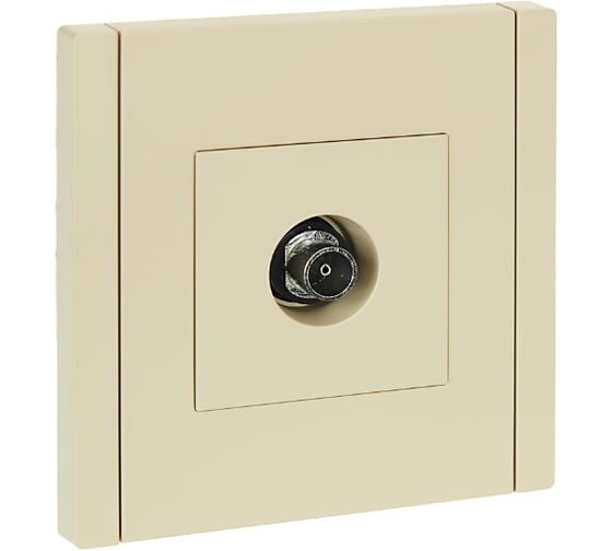 Изображение товара Розетка TV оконечная IEK FORTEPIANO FP428 ваниль FP-A10-O-K10