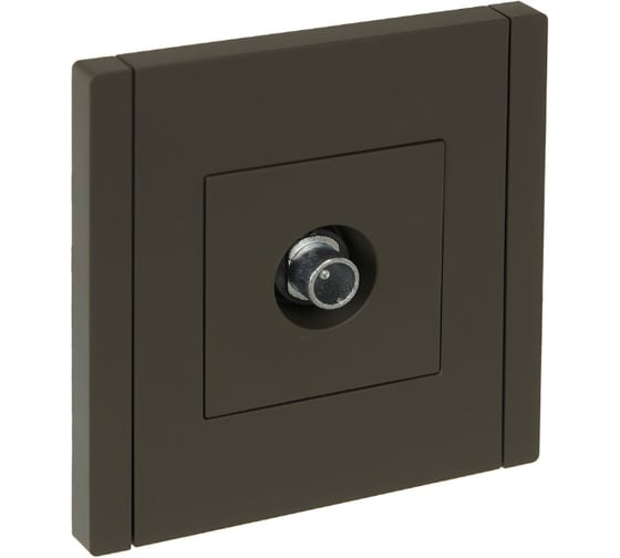 Изображение товара Розетка TV проходная IEK FORTEPIANO FP329 серый FP-A10-P-K03