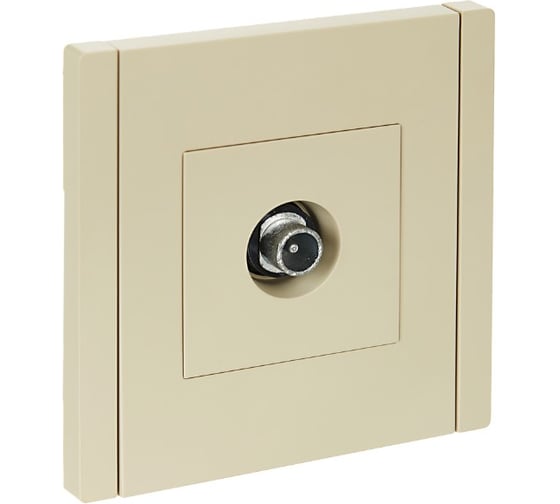 Изображение товара Розетка TV проходная IEK FORTEPIANO FP429 ваниль FP-A10-P-K10