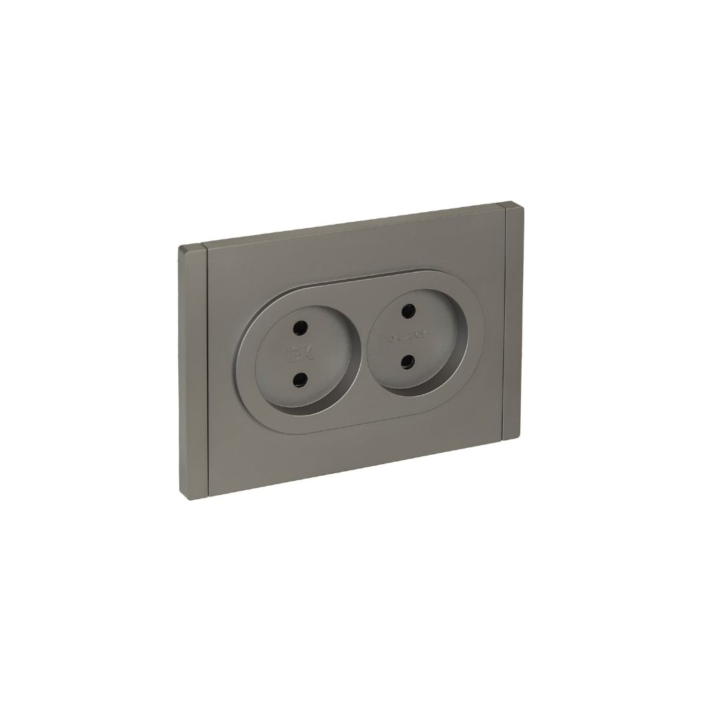 Изображение товара Розетка 2-местная IEK FORTEPIANO без заземления