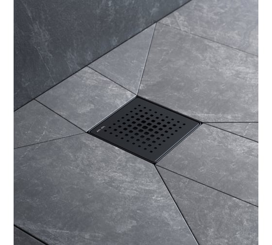 Изображение товара Точечный трап для душа AM.PM PrimeFlow мокрый затвор Cut Gradient 10см цвет черн мат W02BD-P11-010-01BM