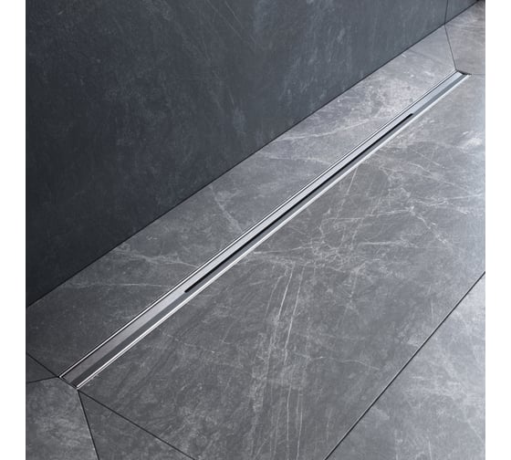 Изображение товара Линейный трап для душа AM.PM MasterFlow универсальный затвор Slim line 100см цвет сталь мат W01SC-S11-100-05SB