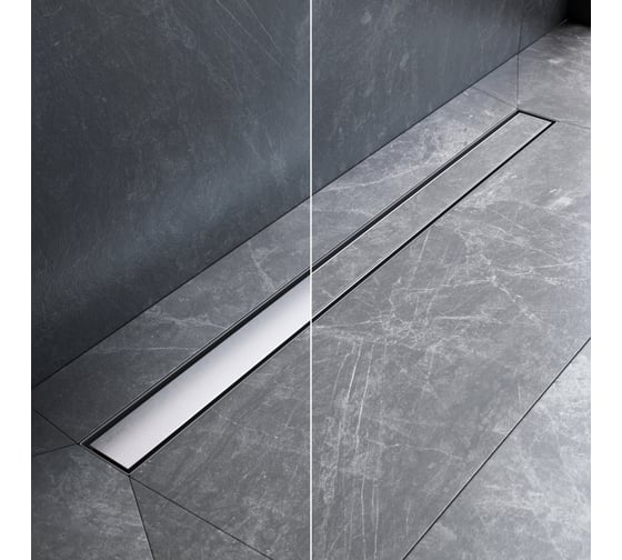 Изображение товара Линейный трап для душа AM.PM MasterFlow универсальный затвор Tile 90см цвет сталь мат W01SC-U11-090-04SB