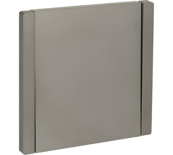 Изображение товара Выключатель 1-клавишный IEK FORTEPIANO 10А FP501 сталь FP-V10-0-10-1-K46